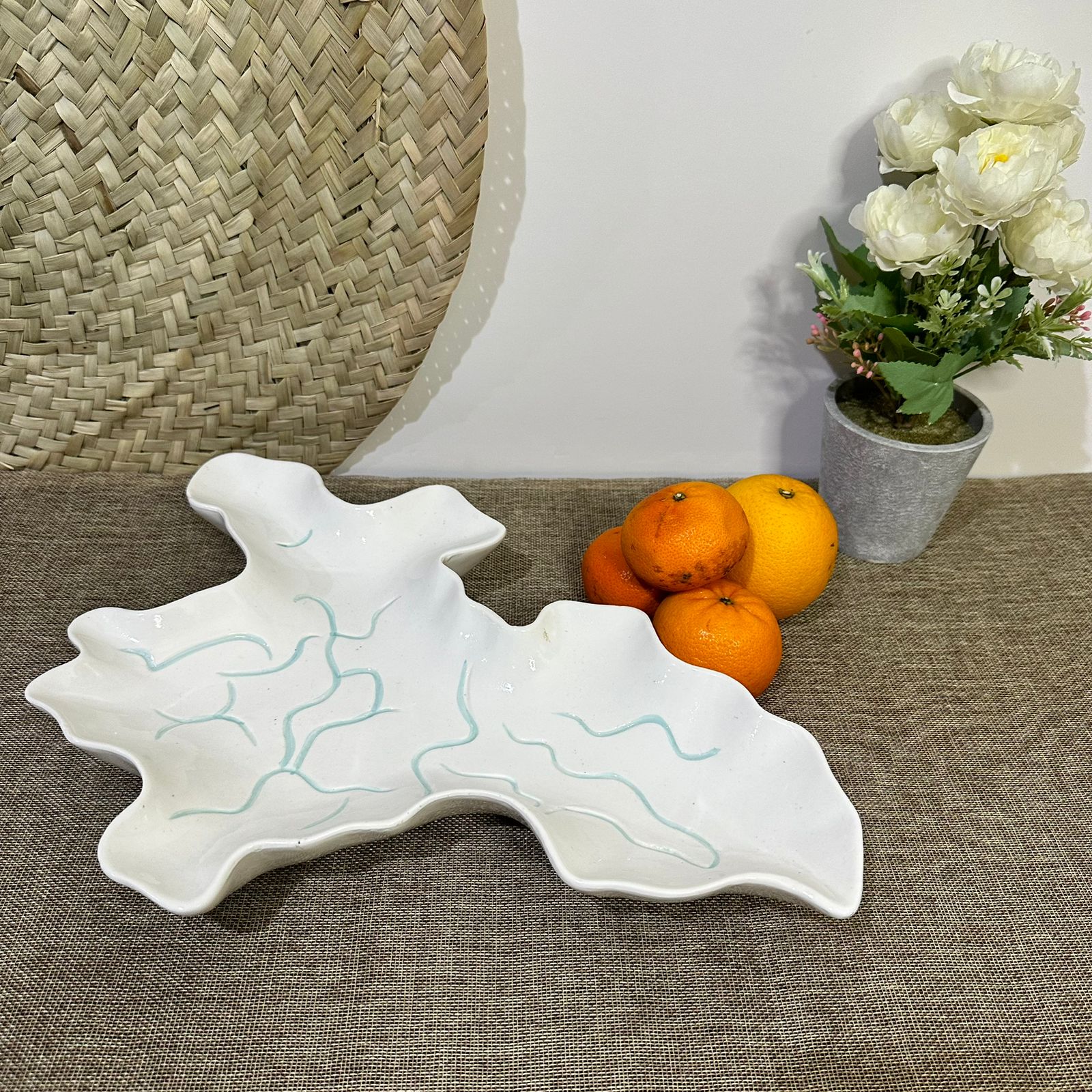 Irregular Stylish Porcelain Serving Platter styl4 - Diqqawi Plates