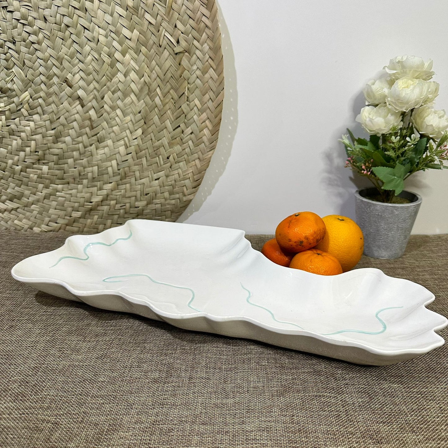 Irregular Stylish Porcelain Serving Platter styl3 - Diqqawi Plates