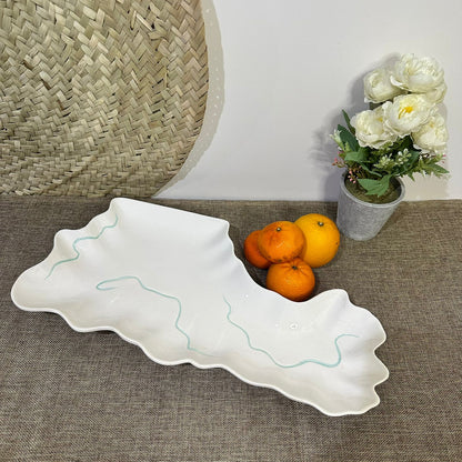 Irregular Stylish Porcelain Serving Platter styl3 - Diqqawi Plates