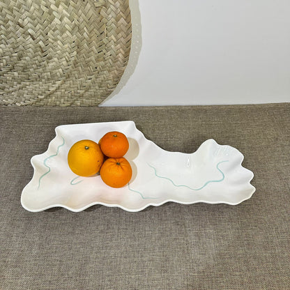 Irregular Stylish Porcelain Serving Platter styl3 - Diqqawi Plates