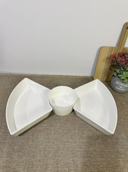 3pcs Porcelain Serving Set - Diqqawi Plates