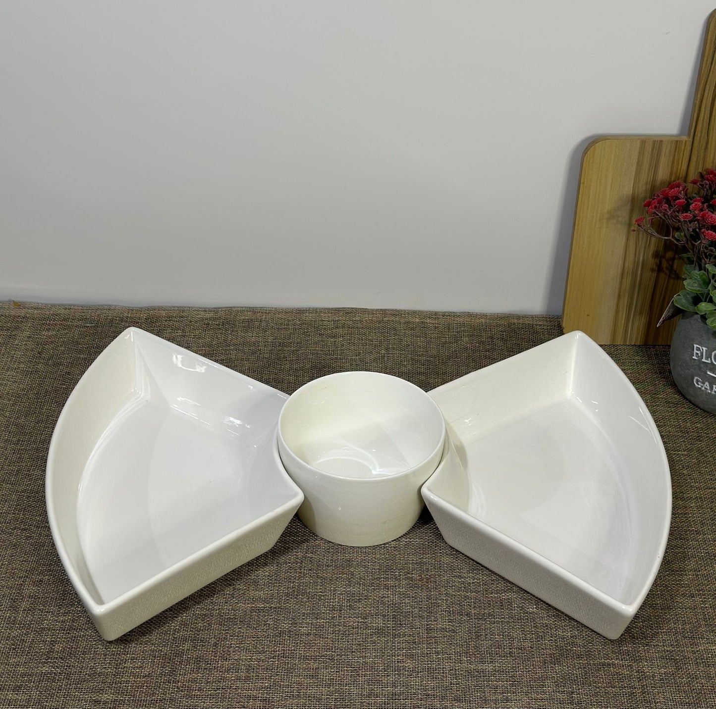 3pcs Porcelain Serving Set - Diqqawi Plates