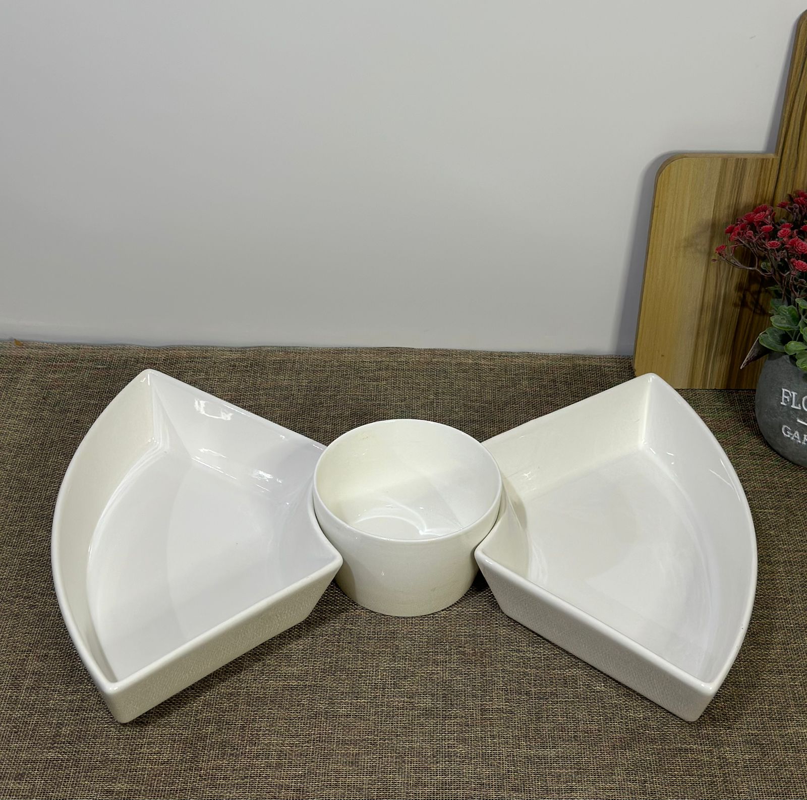 3pcs Porcelain Serving Set - Diqqawi Plates