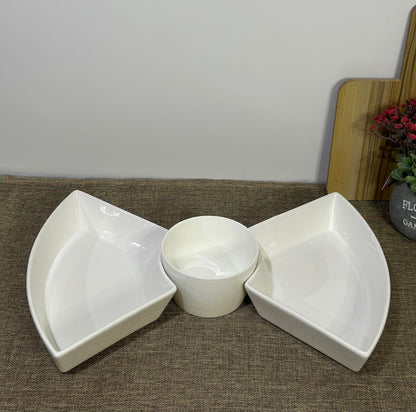 3pcs Porcelain Serving Set - Diqqawi Plates