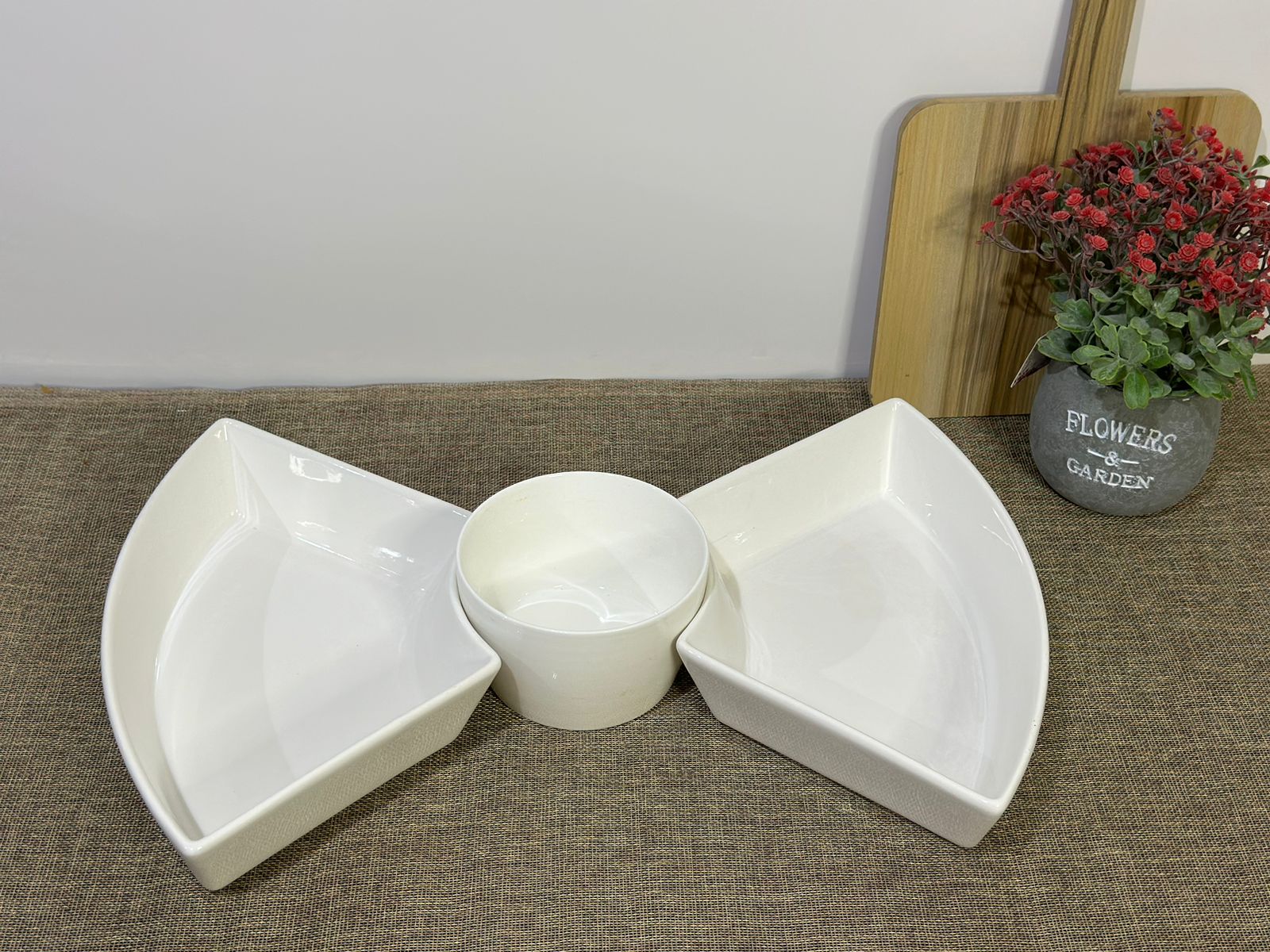 3pcs Porcelain Serving Set - Diqqawi Plates