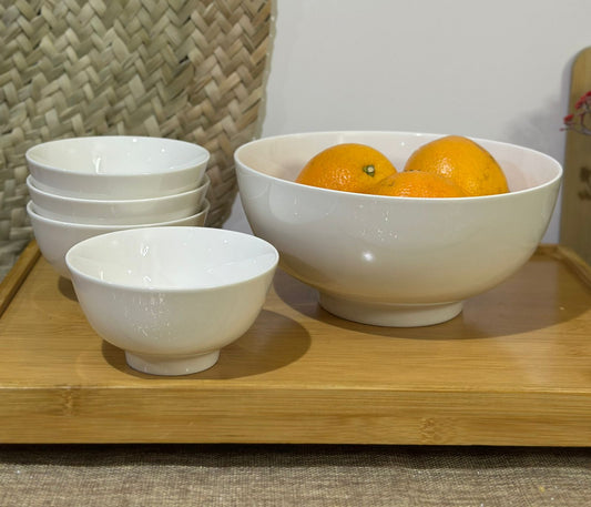 6 pcs set Porcelain Soup bowls - Diqqawi Plates