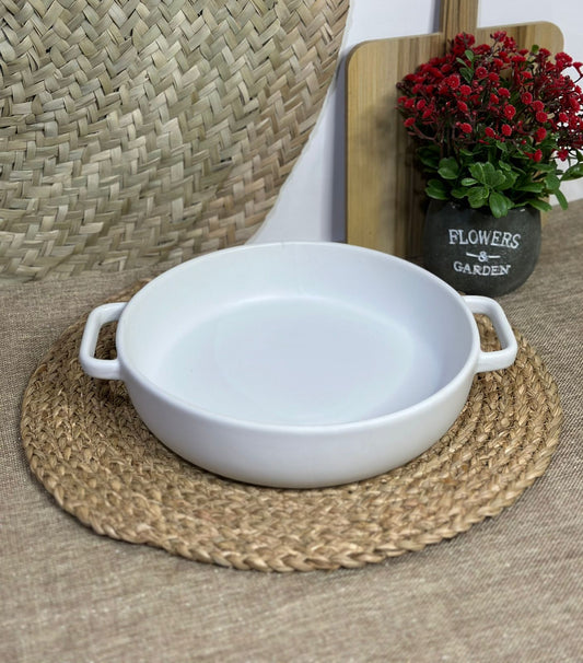 Round Porcelain large dish Bowl - Diqqawi Plates