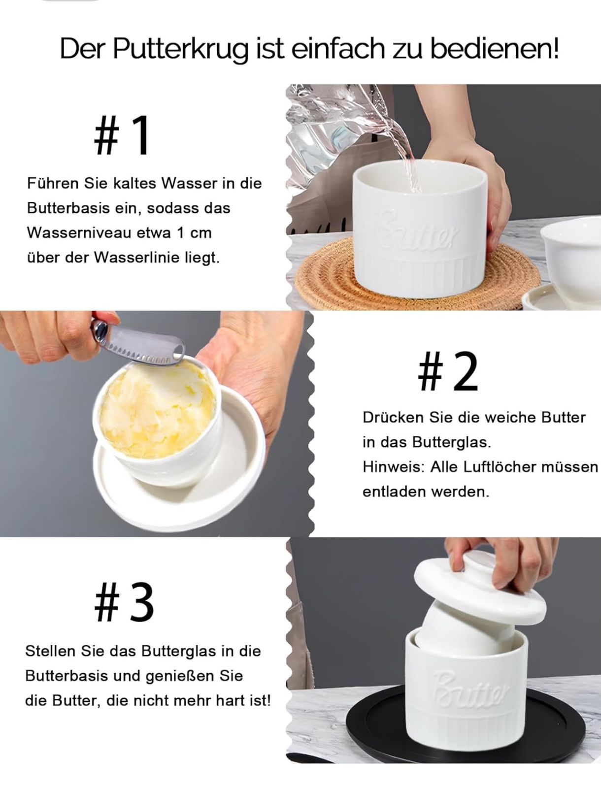 Medium Butter Bowl Container with Lid - Diqqawi Plates