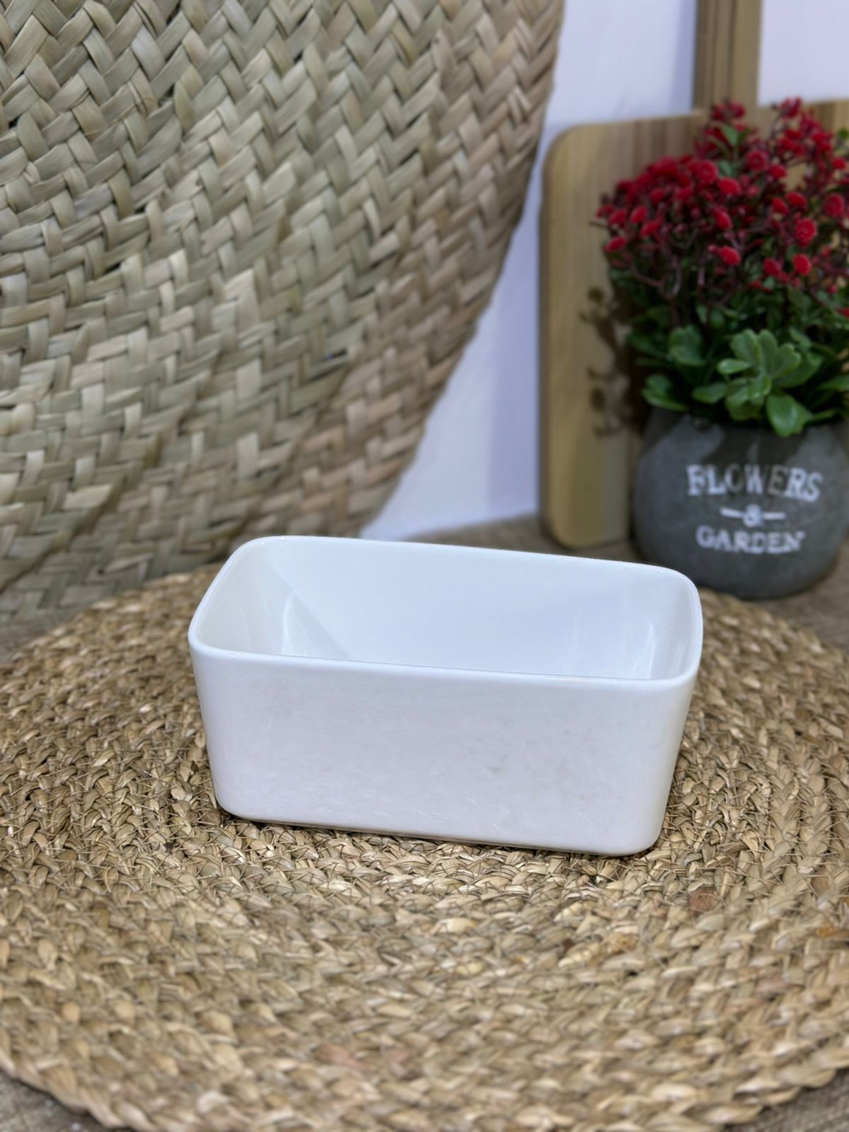 Rectangular Porcelain Container Bowl - Diqqawi Plates
