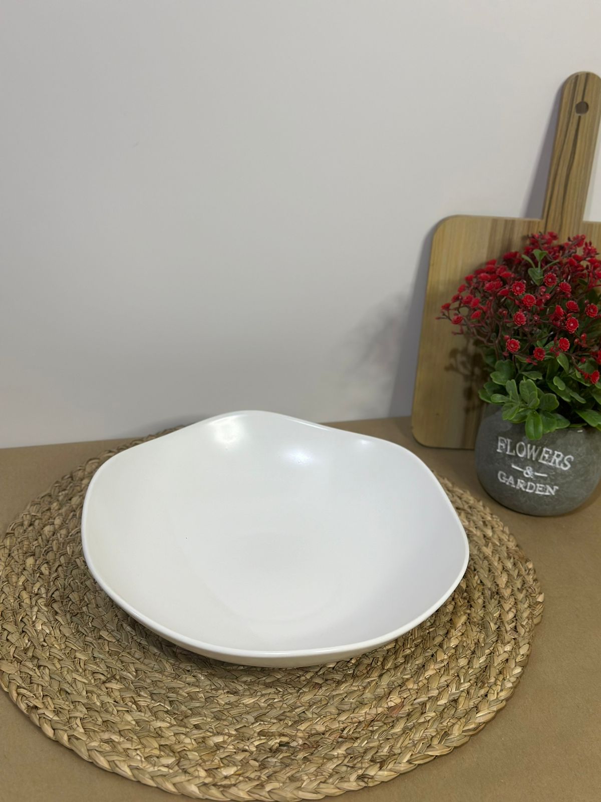 Large Porcelain wavy Dish Bowl styl14 - Diqqawi Plates
