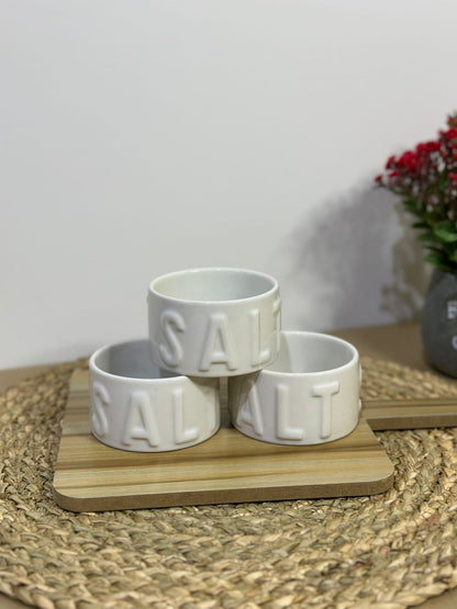Small Salt Porcelain Bowl Container - Diqqawi Plates