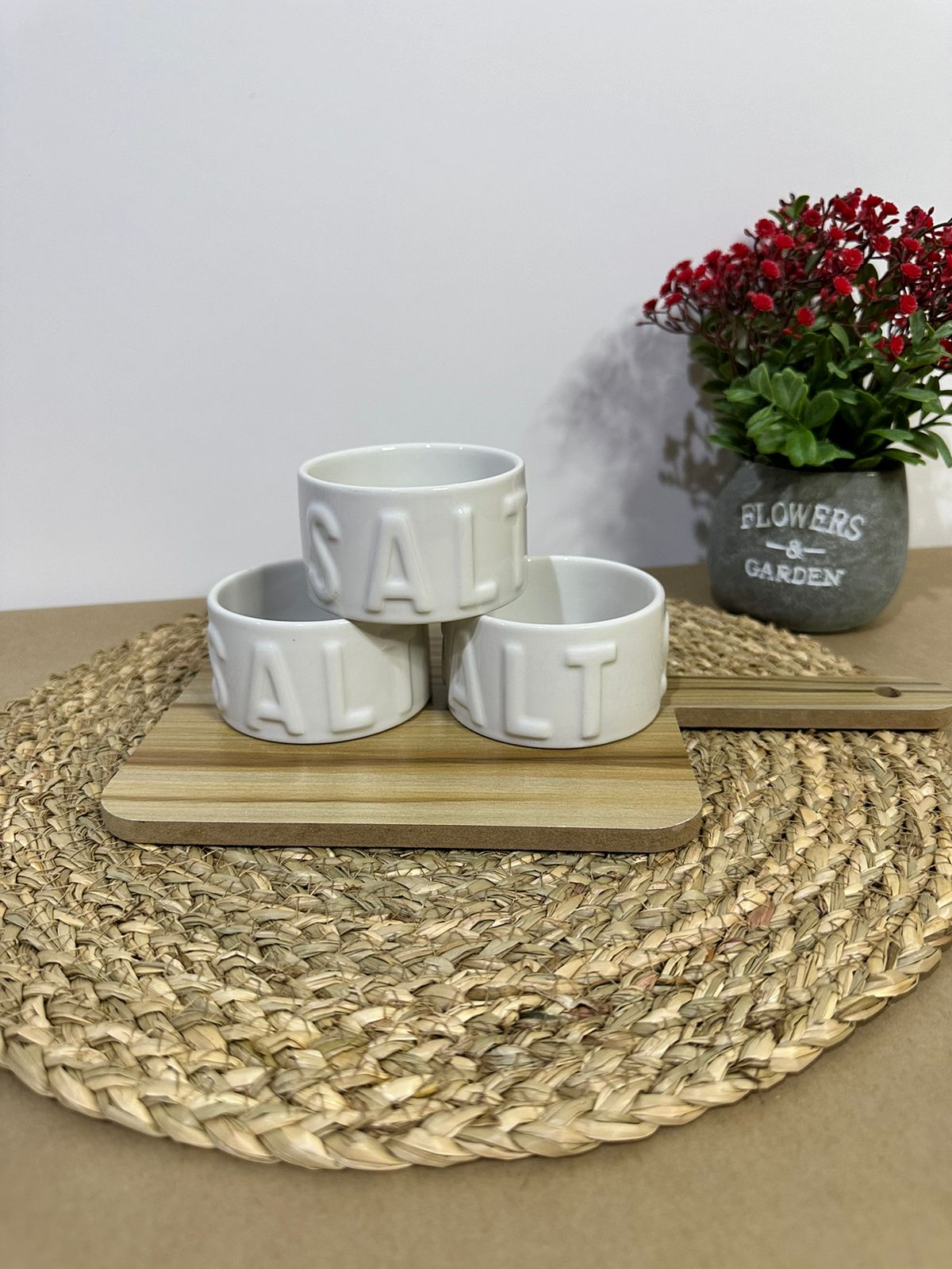 Small Salt Porcelain Bowl Container - Diqqawi Plates
