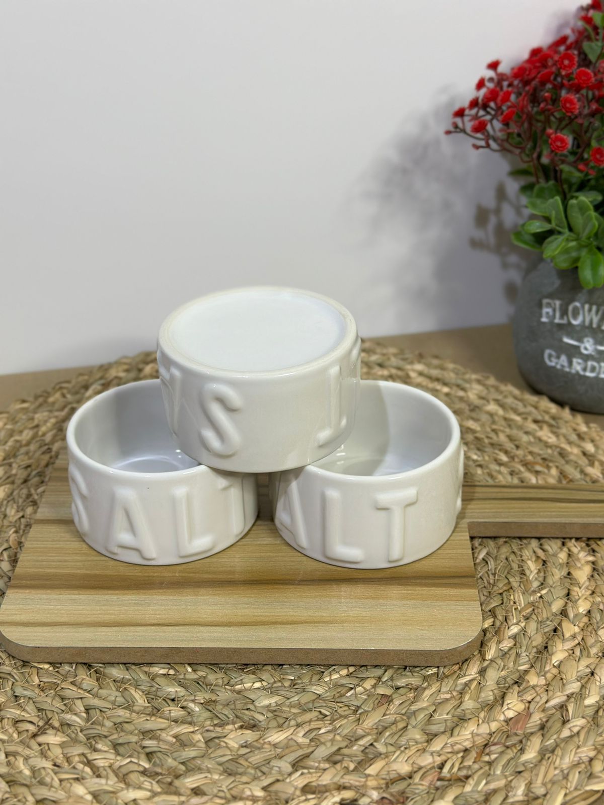 Small Salt Porcelain Bowl Container - Diqqawi Plates