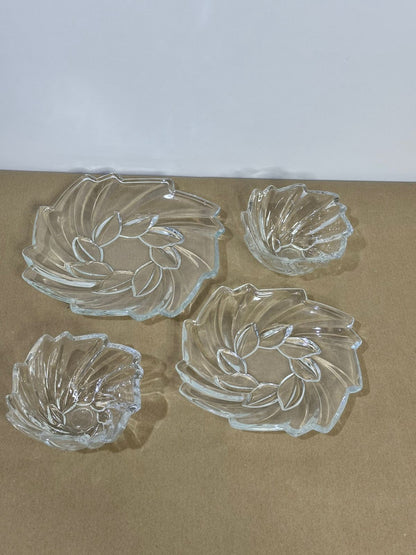 4 pcs Glass Serving set - Diqqawi Plates