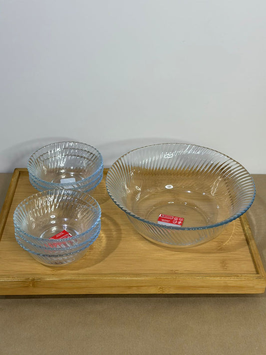 7 pcs Glass Serving bowls set - Diqqawi Plates
