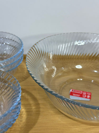 7 pcs Glass Serving bowls set - Diqqawi Plates
