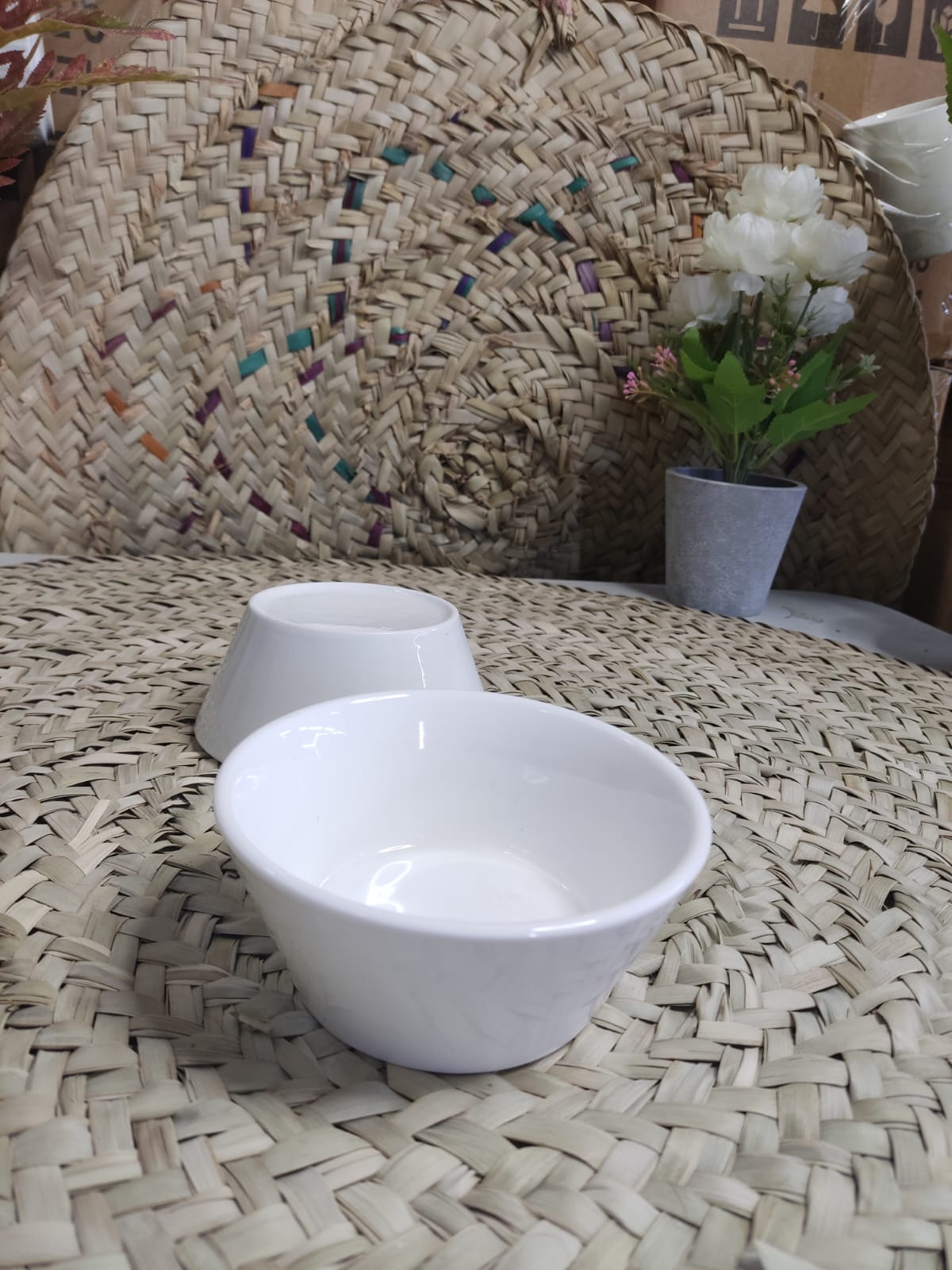 Small Porcelain Bowlfor Soup & Salad 12x5cm - Diqqawi Plates