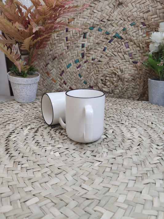 Medium Porcelain Mug – 450ml - Diqqawi Plates