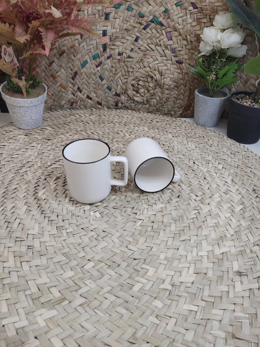 Medium Porcelain Mug – 450ml - Diqqawi Plates