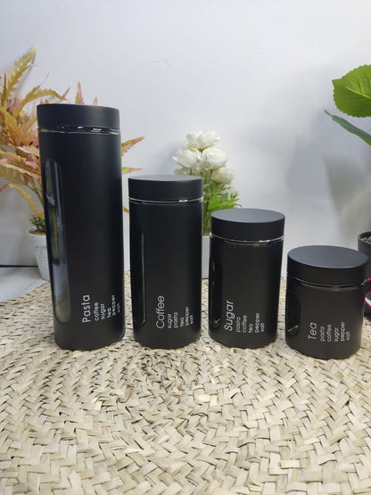 4pcs Glass Canister set