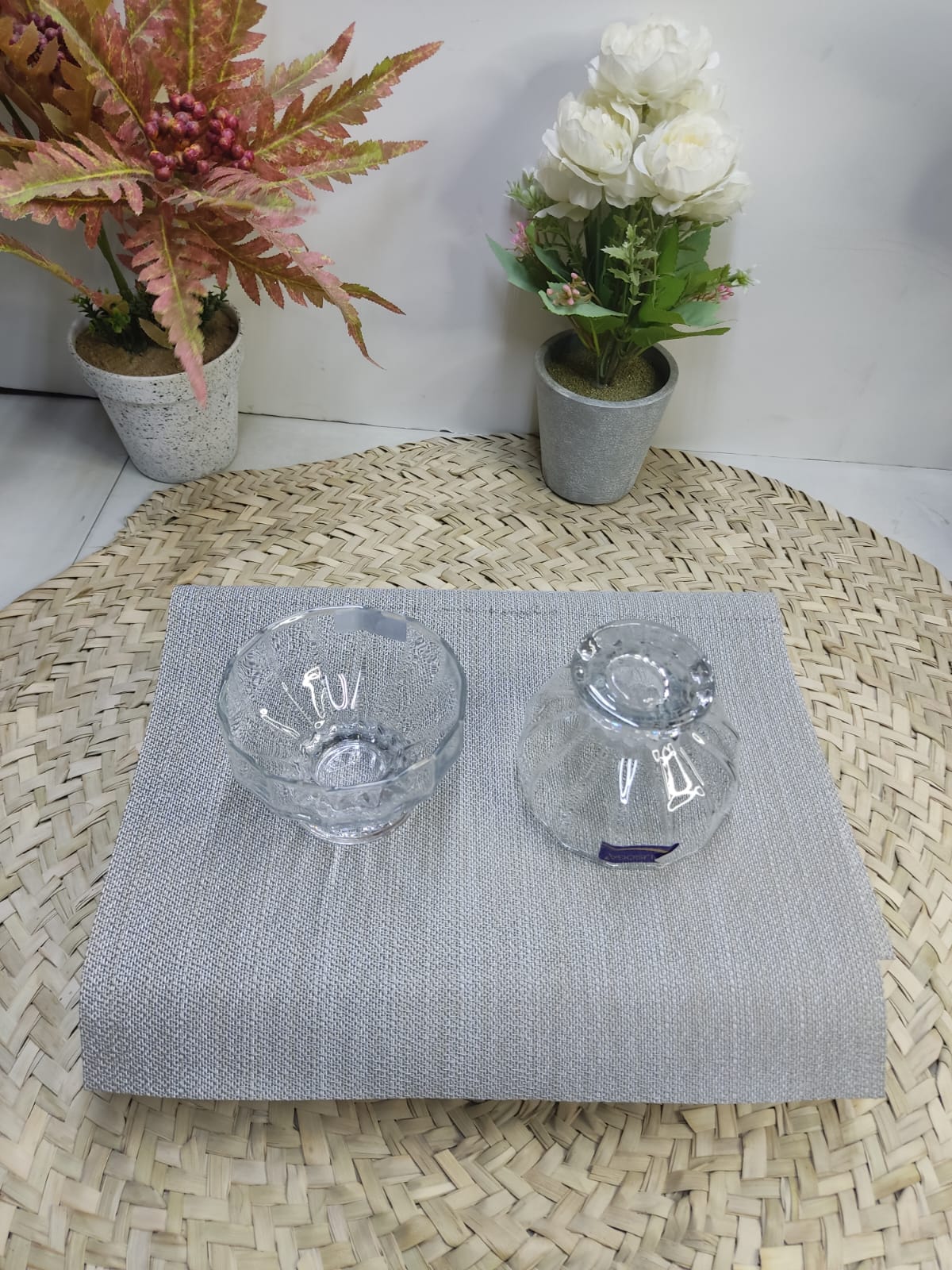 Glass Dessert ice cream Bowl 225ml Set of 6