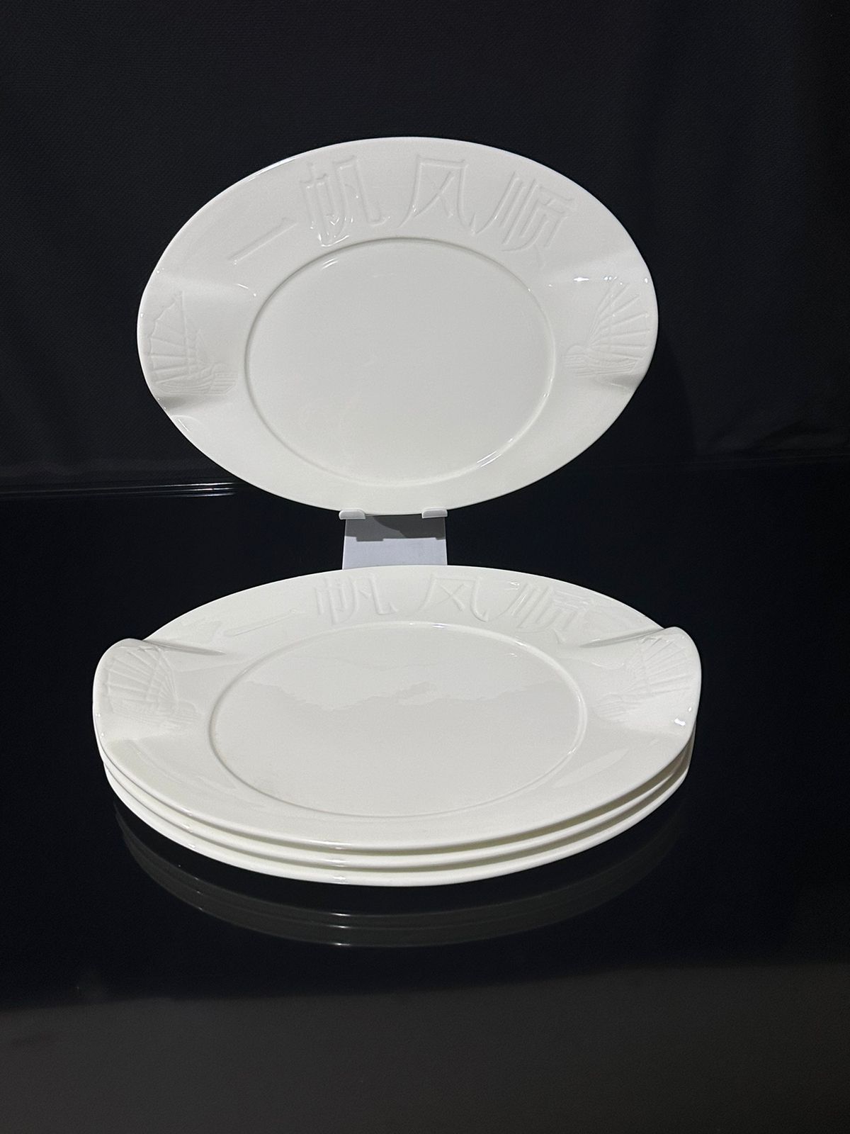Luxury Decorated Oval White plate /tray porcelain styl7 - Diqqawi Plates