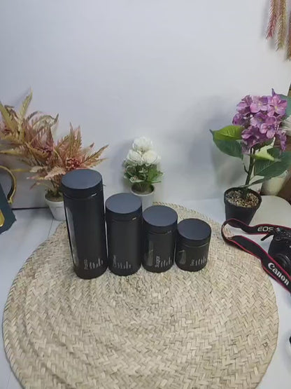4pcs Glass Canister set