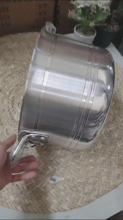 Heavy Aluminium Casserole Pot with Lid